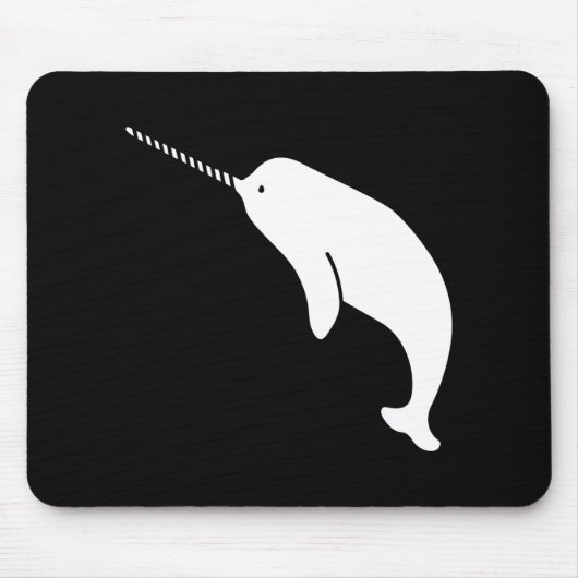 Narwhal Pictogram Mousepad Muismat (Voorkant)