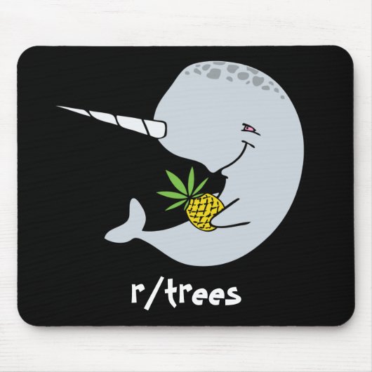 Narwhal Pineapple Mousepad Muismat (Voorkant)