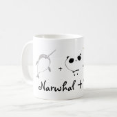 Narwhal plus Panda! Koffiemok (Voorkant links)