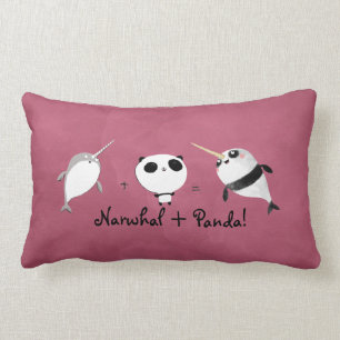 Narwhal plus Panda! Kussen