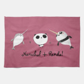 Narwhal plus Panda! Theedoek (Horizontaal)