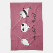 Narwhal plus Panda! Theedoek (Verticaal)