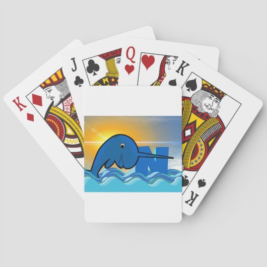 narwhal pokerkaarten (Achterkant)