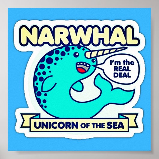 Narwhal Poster (Voorkant)