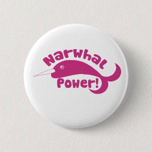 Narwhal Power Ronde Button 5,7 Cm