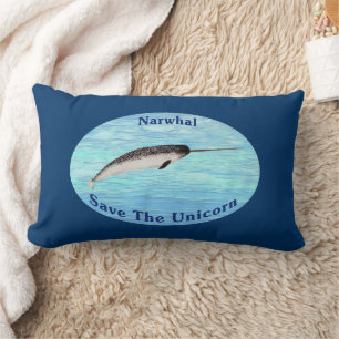 Narwhal - Red de Eenhoorn Kussen