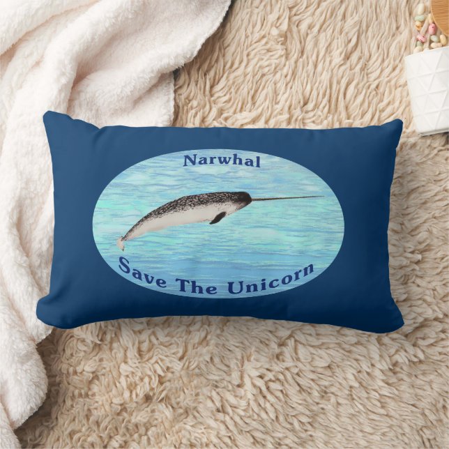 Narwhal - Red de Eenhoorn Kussen (Deken)