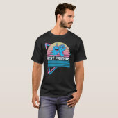 Narwhal Retro Best Friends T-shirt (Voorkant volledig)