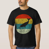 narwhal retro  silhouette 70s t-shirt (Voorkant)