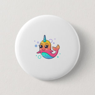 Narwhal Ronde Button 5,7 Cm