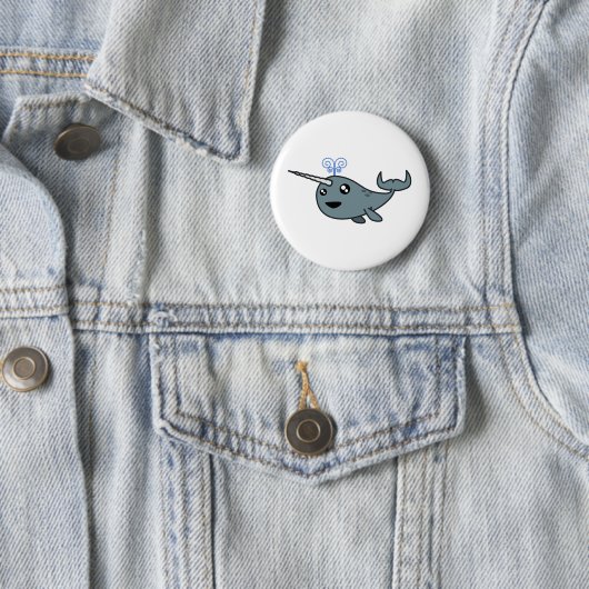 Narwhal. Ronde Button 5,7 Cm (In situ)