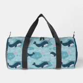 Narwhal speeltijd gepersonaliseerd plunjezak (Achterkant)