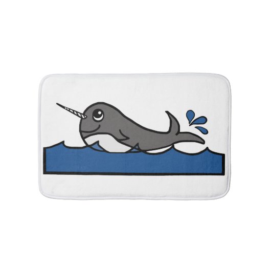 Narwhal Splash Badmat (Voorkant)