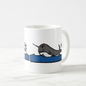 Narwhal Splash Koffiemok (Voorkant rechts)