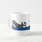Narwhal Splash Koffiemok (Voorkant links)