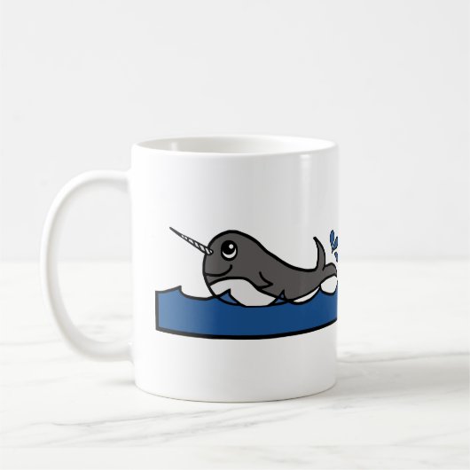 Narwhal Splash Koffiemok (Links)