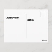 Narwhal springt uit het water briefkaart (Achterkant)