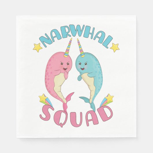Narwhal Squad Servet (Voorkant)