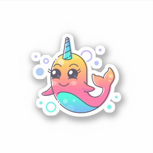Narwhal Sticker (Voorkant)