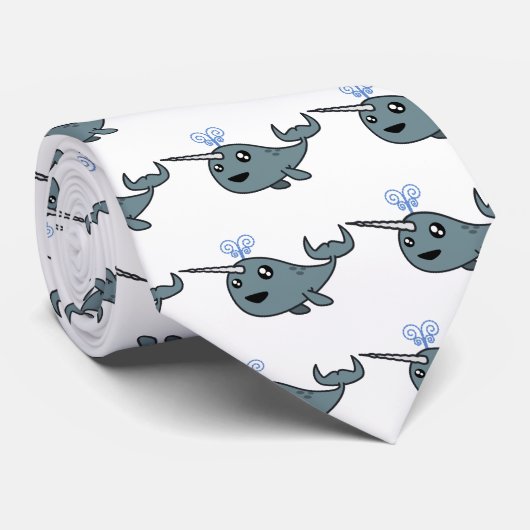 Narwhal. Stropdas (Opgerold)