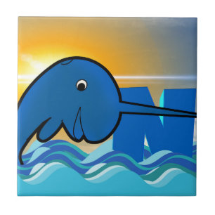 narwhal tegeltje