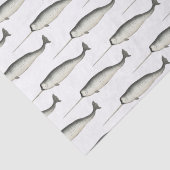 Narwhal-tekening #3 Tissuepapier (Detail)