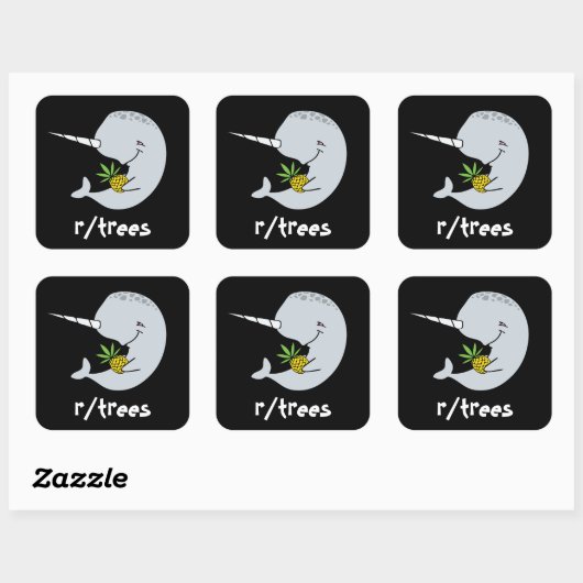 Narwhal Trees Sticker (Vel)
