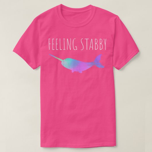 Narwhal Tshirt, met gevoel voor Stabby Funny Narwh T-shirt (Design voorkant)