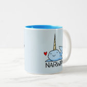 Narwhal Tweekleurige Koffiemok (Voorkant rechts)