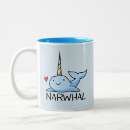 Narwhal Tweekleurige Koffiemok
