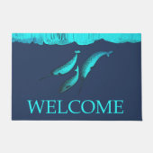 Narwhal under the icce - Welkom Deurmat (Voorkant)