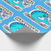 Narwhal Unicorn van het Zee Cadeaupapier (Hoek)