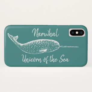 Narwhal Unicorn van het Zee Case-Mate iPhone Case