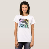 Narwhal Unicorn van het Zee, Cute Rainbow T-shirt (Voorkant volledig)