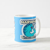 Narwhal Unicorn van het Zee Koffiemok (Voorkant rechts)