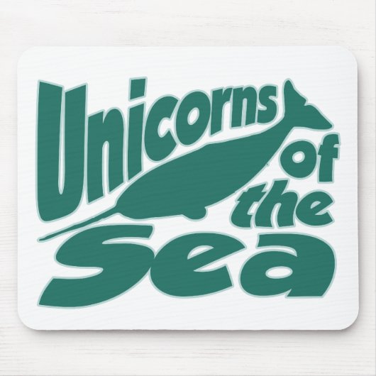 Narwhal Unicorn van het Zee Muismat (Voorkant)