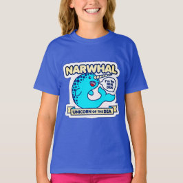 Narwhal Unicorn van het Zee T-shirt