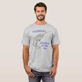 Narwhal unicorn van het zee t-shirt (Voorkant volledig)