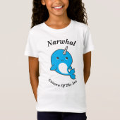 Narwhal Unicorn van het Zee T-shirt (Voorkant)