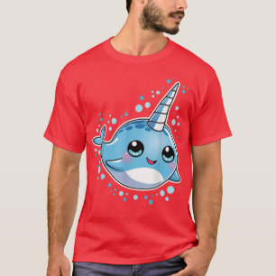 Narwhal Unicorn van het Zee tegen meisjes Kinder v T-shirt
