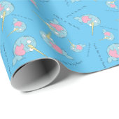 Narwhal Valentijnsdag Kinderen Cadeaupapier (Rol Hoek)