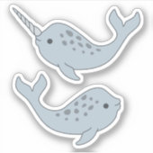 Narwhal Vinyl Stickers (Voorkant)