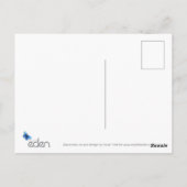 Narwhal virtuele knuffel regenboog dank u briefkaart (Achterkant)