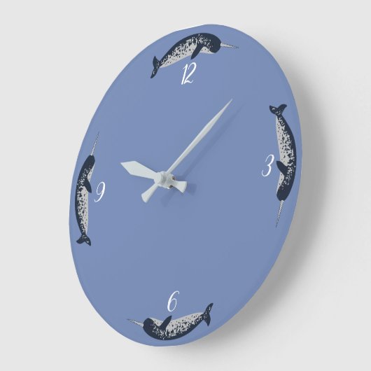 Narwhal Wall Clock Grote Klok (Hoek)