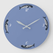 Narwhal Wall Clock Grote Klok (Voorkant)