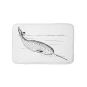 Narwhal Whale Badmat (Voorkant)