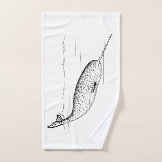Narwhal Whale Handdoek (Handdoek)