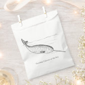 Narwhal Whale Unicorn van het Zee Bedankzakje (Geknipt)