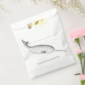 Narwhal Whale Unicorn van het Zee Bedankzakje (Gezegeld)