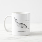 Narwhal Whale Unicorn van het Zee Koffiemok (Links)